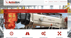 Desktop Screenshot of machinemove.co.uk